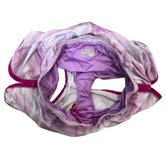 🩷 Heat Gear Women’s Pink Camo Running Shorts - Size L - Picture 6 of 8